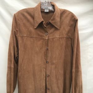 Leather Shirt by Alfani Large